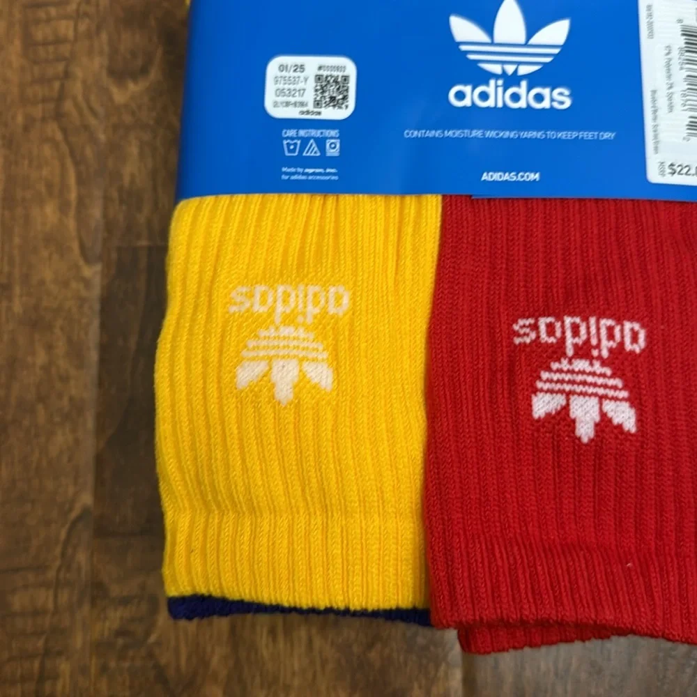 Adidas Originals Crew Multi Sport Socks 6 Pack Size L
